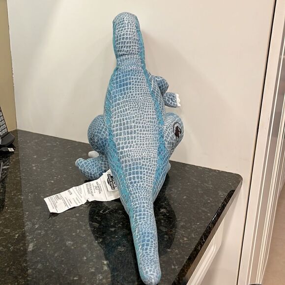 Jurassic Park World Blue T-Rex Velociraptor Dinosaur Plush Stuffed Animal - Picture 4 of 6
